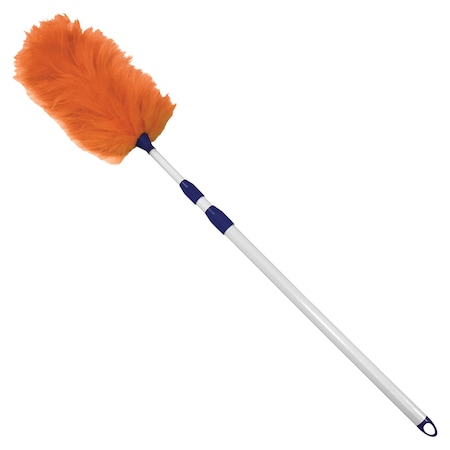 Impact Products Lambswool Duster, Twist/Lock, 33-60" White, PK 12 IMP3106CT